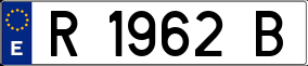 Trailer License Plate